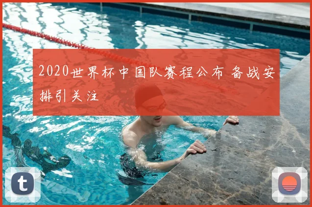 2020世界杯中国队赛程公布 备战安排引关注